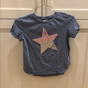 Flip Sequin Star Girl’s Gap Tee